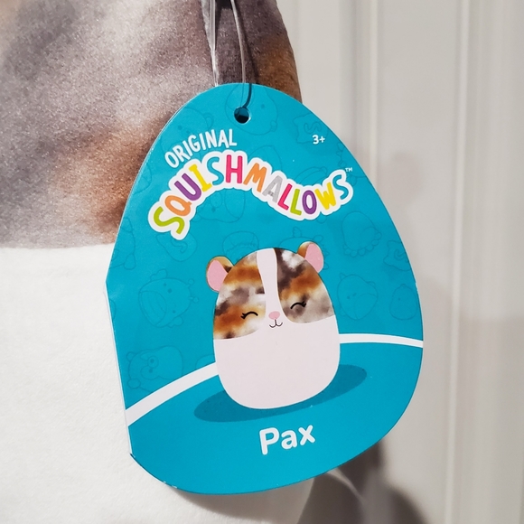 8" Squishmallow Pax the hamster chinchilla soft plush Kellytoy gift toy - Picture 2 of 3